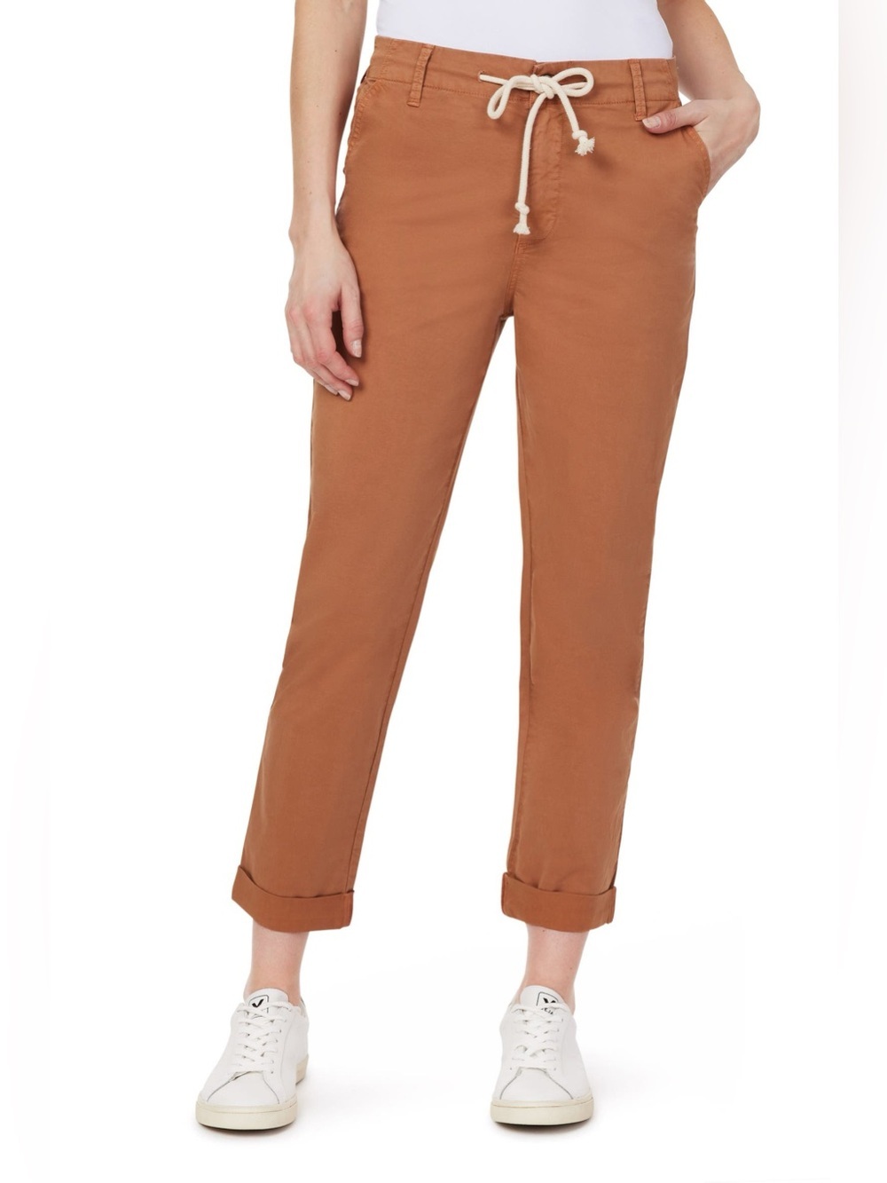 Kensie Jeans The Girlfriend Rolled Hem Drawstring Ankle Pants Women’s 4 / 27